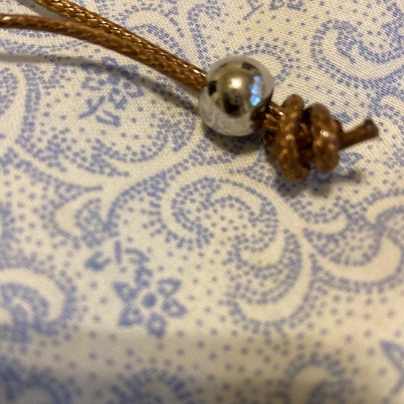 Very cool handmade necklace with beads, stone and seashell. - Picture 4 of 5